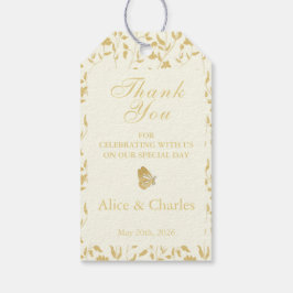 Cream Vielen Dank Gastgeschenk Hochzeit Tag Geschenkanhänger