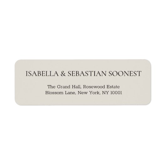 Cream Wedding Address (Vorne)