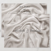 Cream Wedding Einladung Set (Vorne/Hinten)