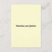 Cream Wedding Gift Registry Portrait Begleitkarte (Rückseite)