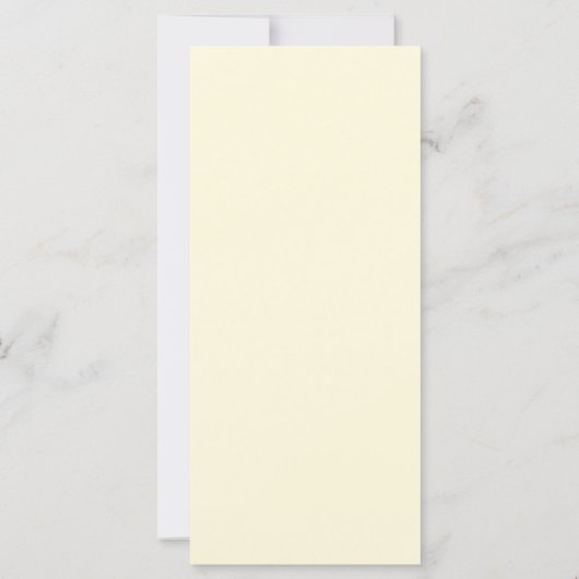 Cream Wedding Program (Rückseite)