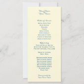 Cream Wedding Program (Vorderseite)