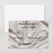 Cream Wedding RSVP Set Karte (Vorne/Hinten)