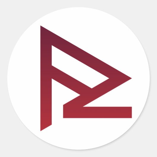 Cream Wheels Glyph Runder Aufkleber (Vorderseite)