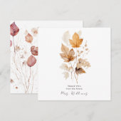 Cream Whispers of Fall Brautparty Danke II Einladung (Vorne/Hinten)