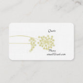 Cream White Beruflich Minimalistisch Moderne Elega Visitenkarte (Rückseite)