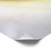 Cream White Calla Lily Nahe Abstrakte Kunst Poster (Ecke)