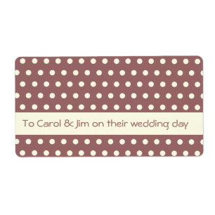 Cream White Ivory Polka Dot Pattern
