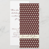 Cream White Ivory Polka Dot Pattern (Vorne/Hinten)