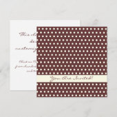 Cream White Ivory Polka Dot Pattern Einladung (Vorne/Hinten)