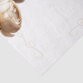 Cream & White Ranunculus Blumenhochzeit Seidenpapier (Ausschnitt)