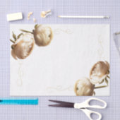 Cream & White Ranunculus Blumenhochzeit Seidenpapier (Handwerk)