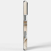 Cream White Silver Glitzy Glam Bow Case-Mate iPhone Hülle (Rückseite / Rechts)