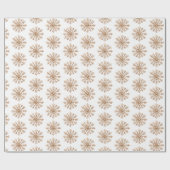 Cream White Snowflakes Christmas Geschenkpapier (Flach)