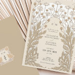Cream White Vintag Art Nouveau Floral Wedding Einladung<br><div class="desc">Treten Sie ein in die Vergangenheit und ließ Ihre Gäste in die exquisite Eleganz dieser Art Nouveau und Art Deco-inspirierten Hochzeitseinladung. Die Vintagen Blumenmuster, die mit besonderer Aufmerksamkeit für die Details dieser zeitlosen Epochen entworfen wurden, sind ein Ausdruck von raffinierter Eleganz. Eine harmonische Farbpalette von Weiß bildet einen atemberaubenden Hintergrund,...</div>