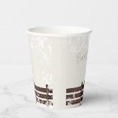 Cream Woodland Baby ist kalt draußen II Pappbecher (Rechts)