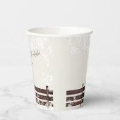 Cream Woodland Baby ist kalt draußen Pappbecher (Links)