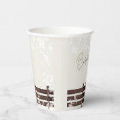 Cream Woodland Baby ist kalt draußen Pappbecher (Rechts)