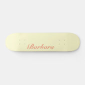Cream Yellow Eleganname | Klassische Trendy Skateboard (Horizontal)