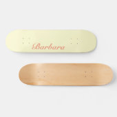 Cream Yellow Eleganname | Klassische Trendy Skateboard (Horizontal)