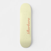 Cream Yellow Eleganname | Klassische Trendy Skateboard (Vorne)