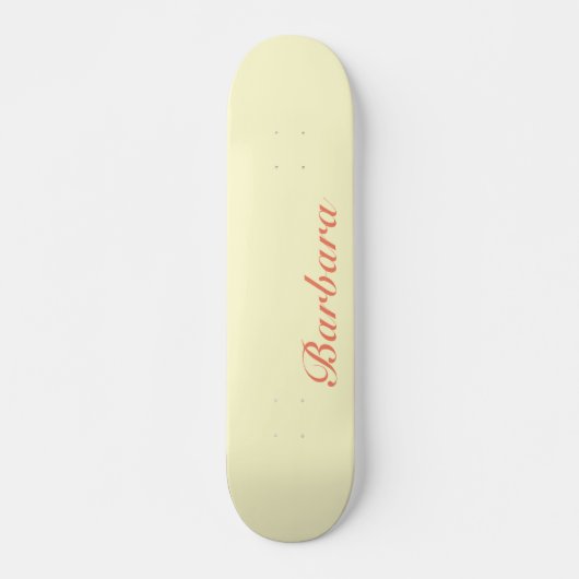 Cream Yellow Eleganname | Klassische Trendy Skateboard (Vorne)