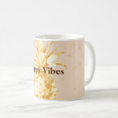 Cream Yellow Gold Ananas Kaffeetasse (VorderseiteRechts)