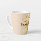 Cream Yellow Gold Ananas Milchtasse (Linke Ecke)