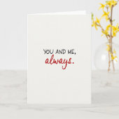 Cream You And Me Always Karte (Gelbe Blume)