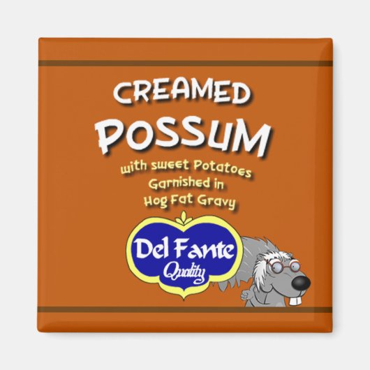 Creamed Possum soupe kann Magneten markieren Magnet (Vorne)