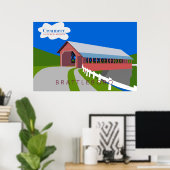 Creamery Covered Bridge Poster (Heimbüro)