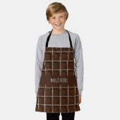 Creami Chocolate Una Quadrata Modernes Muster Schürze (Getragen)