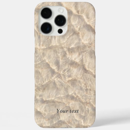 Creamischer abstrakter Sand unter Wasser Case-Mate iPhone Hülle (Rückseite)