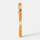 Creamsicle Marble with Ivory Swirls & Gold Veining iPhone Hülle (Linke Seite)