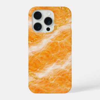 Creamsicle-Marmor mit elfenbeinfarbenen Schwirlen iPhone 15 Pro Hülle