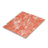 Creamsicle orange u. weiße Mischfarbfliese Fliese (Seite)