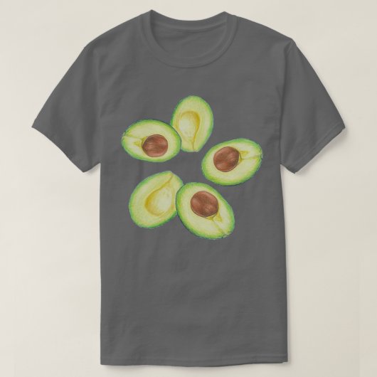 Creamy avocados avocado motif avocado Aufkleber T-Shirt (Design vorne)