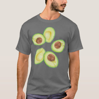 Creamy avocados avocado motif avocado Aufkleber T-Shirt