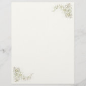 Creamy Beige Stationery (Vorderseite)
