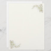 Creamy Beige Stationery (Vorne/Hinten)