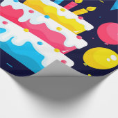Creamy Birthday Cake Wrapping Paper Geschenkpapier (Ecke)