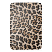 Creamy Brown Black Leopard Badematte (Vorderseite Vertikal)