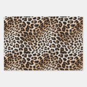 Creamy Brown Black Leopard Geschenkpapier Set (Vorderseite 2)