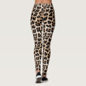 Creamy Brown Black Leopard Leggings (Rückseite)