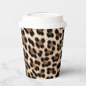 Creamy Brown Black Leopard Pappbecher (Links)