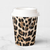 Creamy Brown Black Leopard Pappbecher (Rechts)