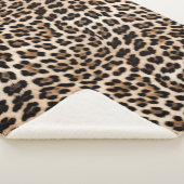 Creamy Brown Black Leopard Sherpadecke (3/4)