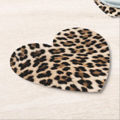 Creamy Brown Black Leopard Untersetzer (angewinkelt)