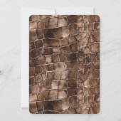 Creamy Brown Chocolate Birthday Einladung (Rückseite)