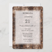 Creamy Brown Chocolate Birthday Einladung (Vorderseite)